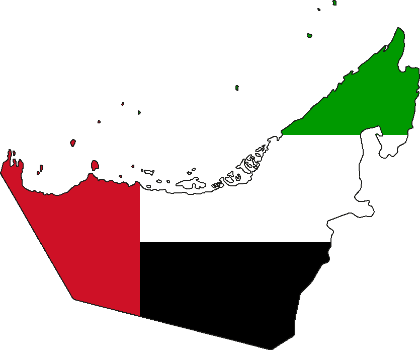 United Arab Emirates map