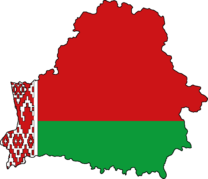 Weißrussland / Belarus Landkarte Umriss