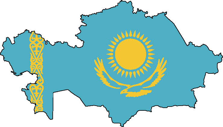 Kasachstan Landkarte Umriss Kasachstan Landkarte Umriss